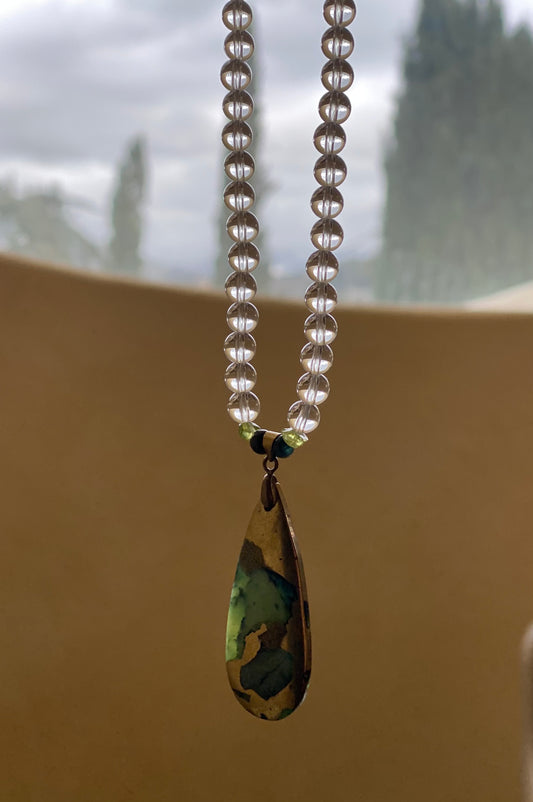 Chrysoprase Mala Necklace