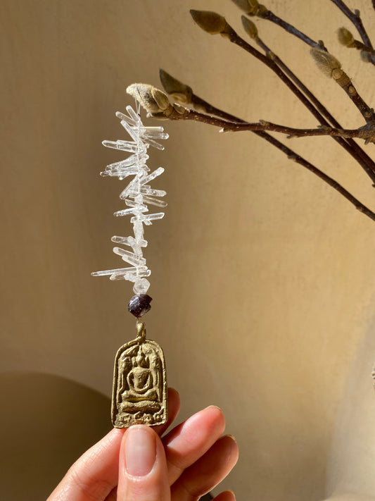 Garnet Buddha Sun Catcher