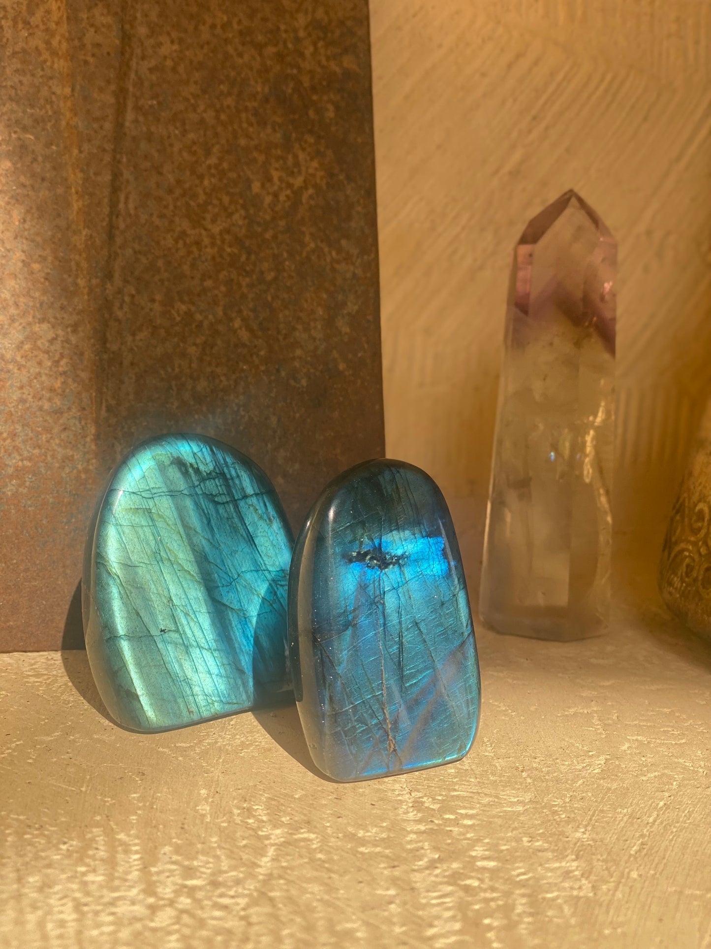 Labradorite Gaurdian Stone|Natural Gemstones | Crystal Home Decor