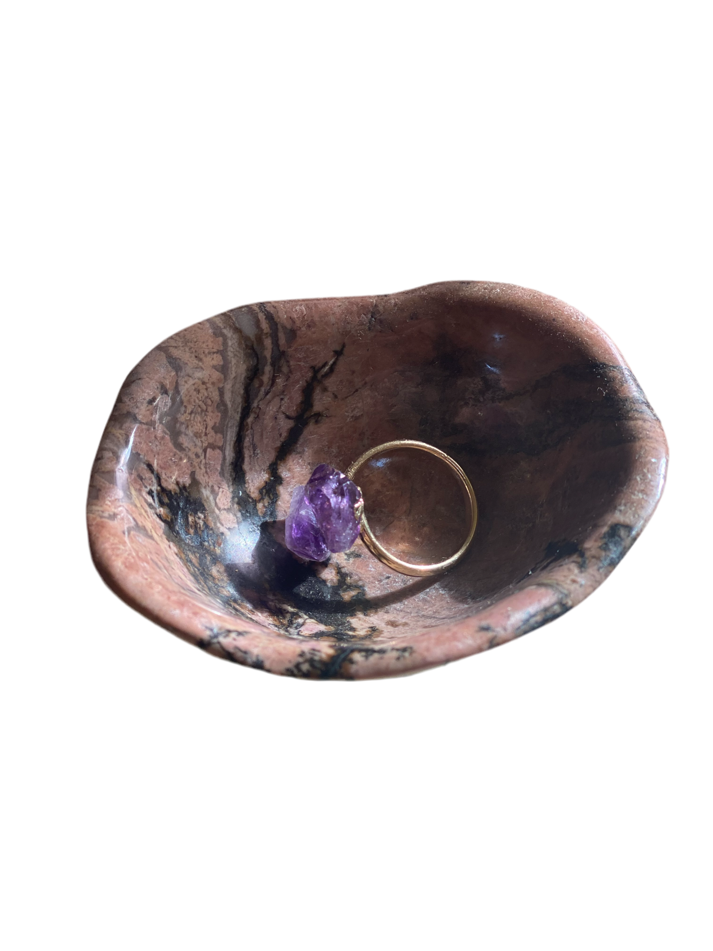 Rhodonite Jewelry Bowl