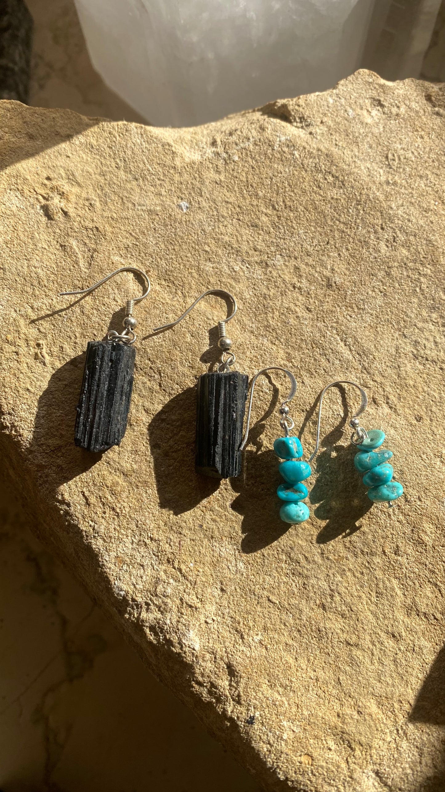 Black Tourmaline Earrings
