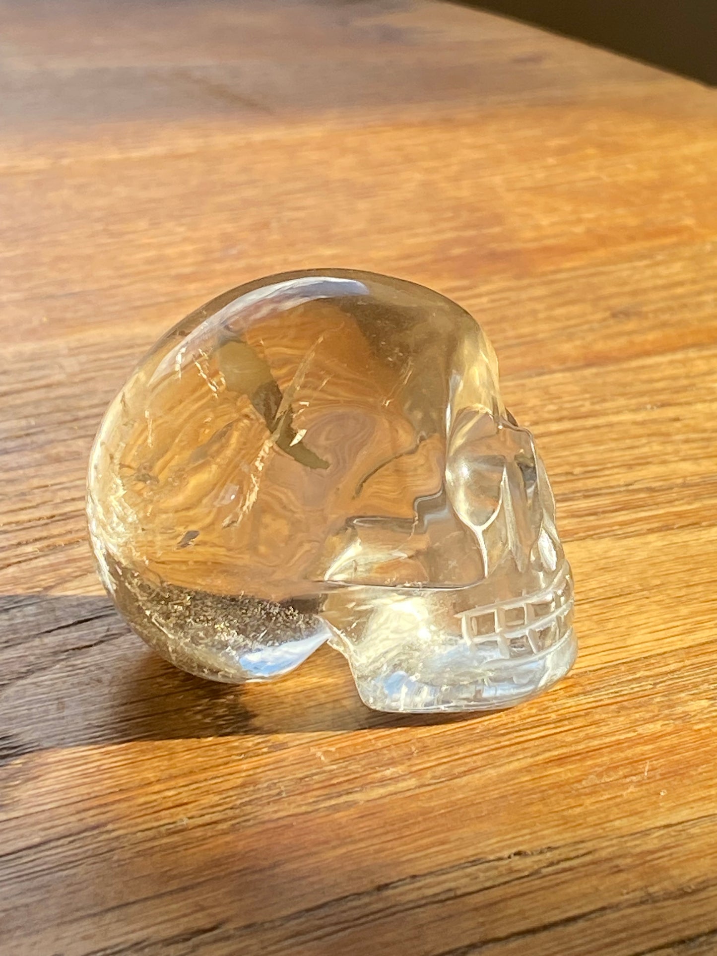 Citrine Crystal Skull| Hand Carved