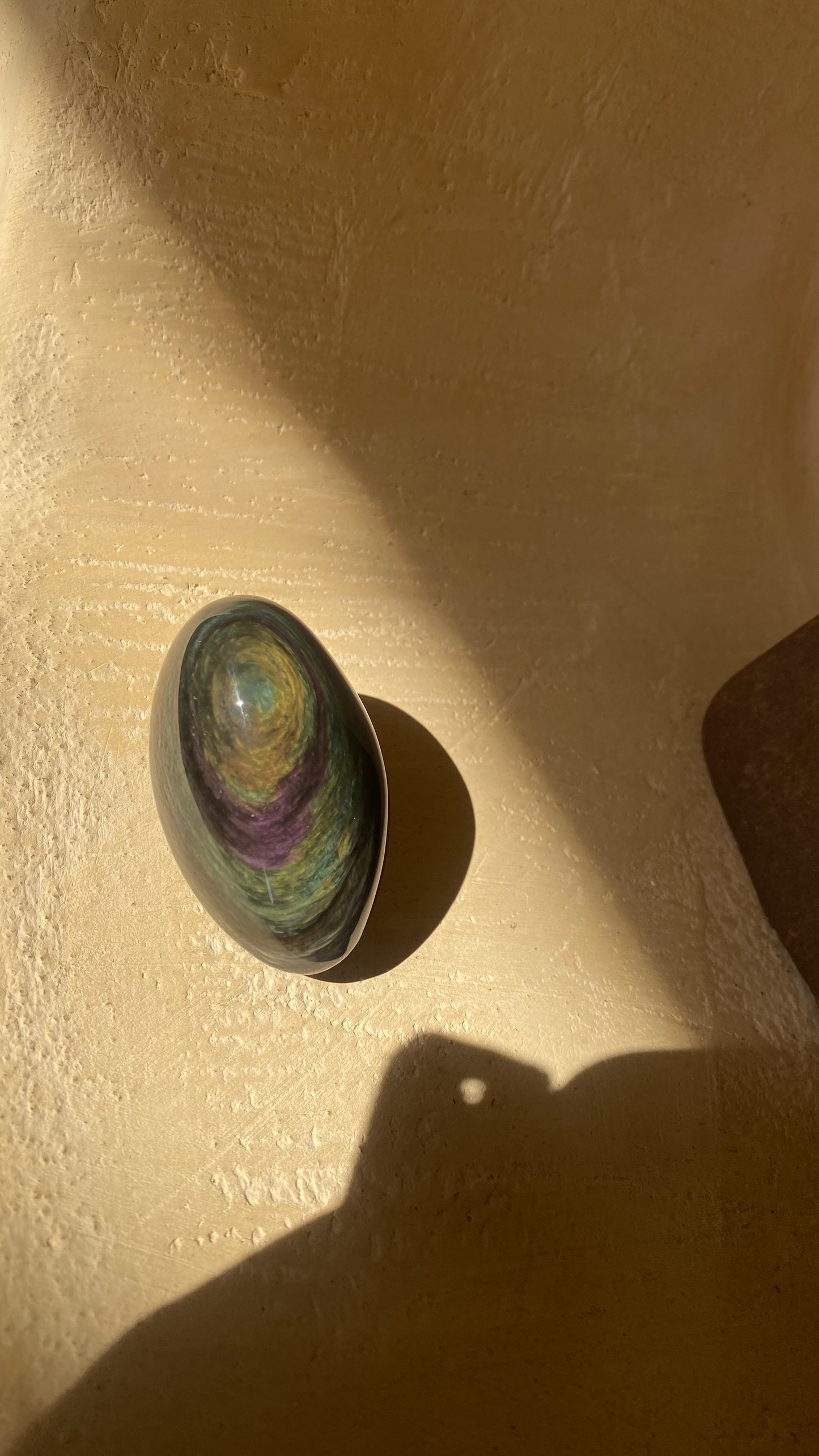 Mantogochol (ou Manta Huichol) 
Obsidian Galet | Polished Natural Stone | Protection & Transformation
