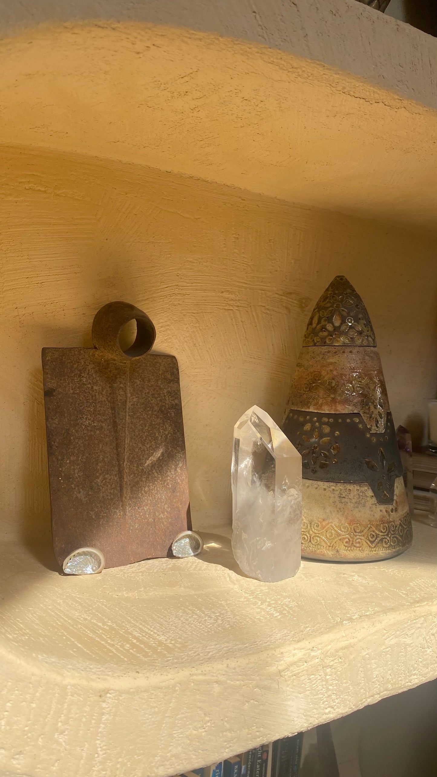 Phantom Quartz Crystal Point | Large Natural Gemstone | Rare Crystal | Home Décor