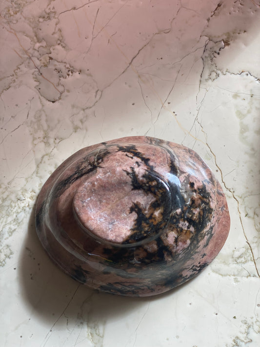 Rhodonite Jewelry Bowl