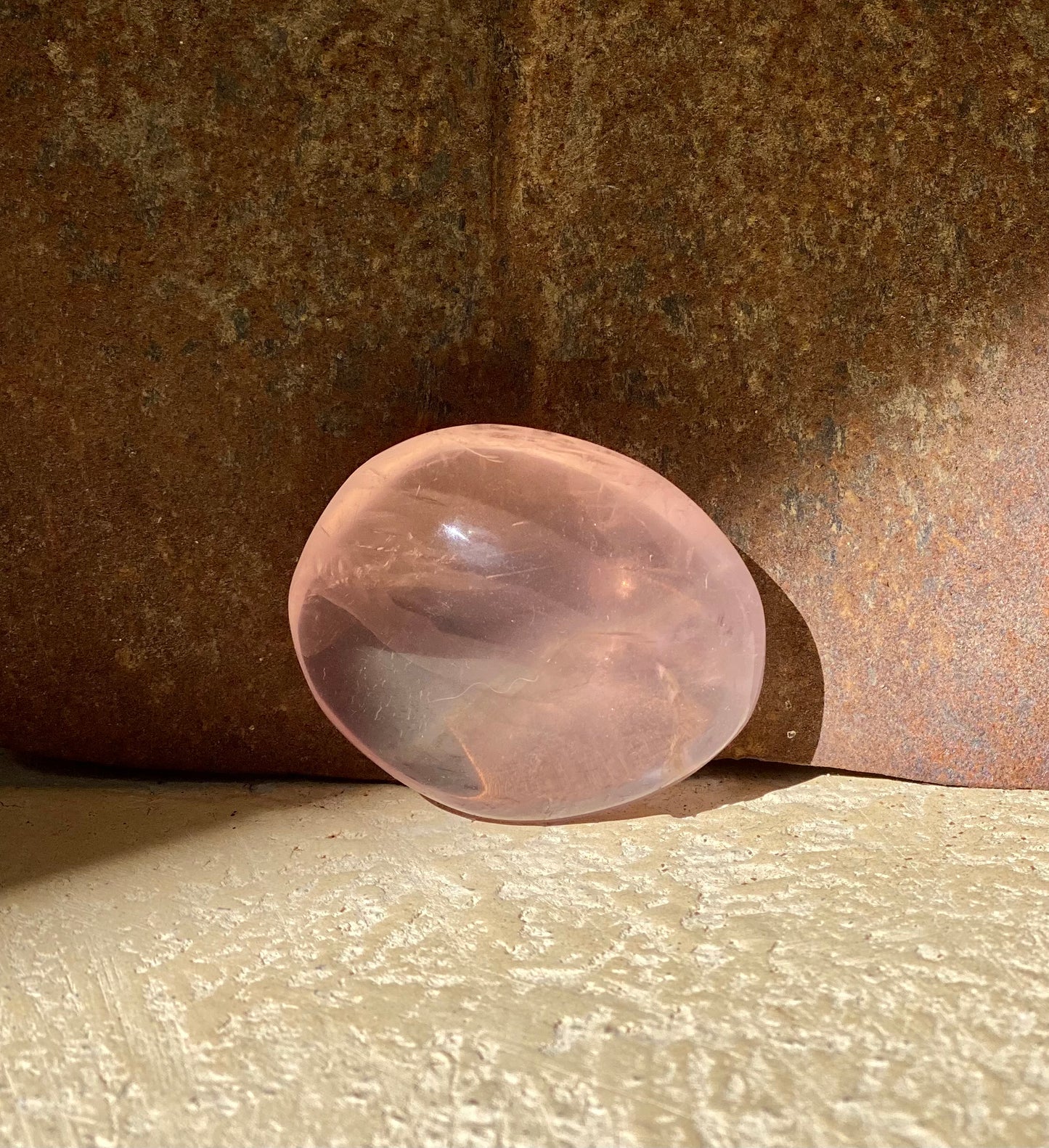 Galet Quartz Rose Étoilé