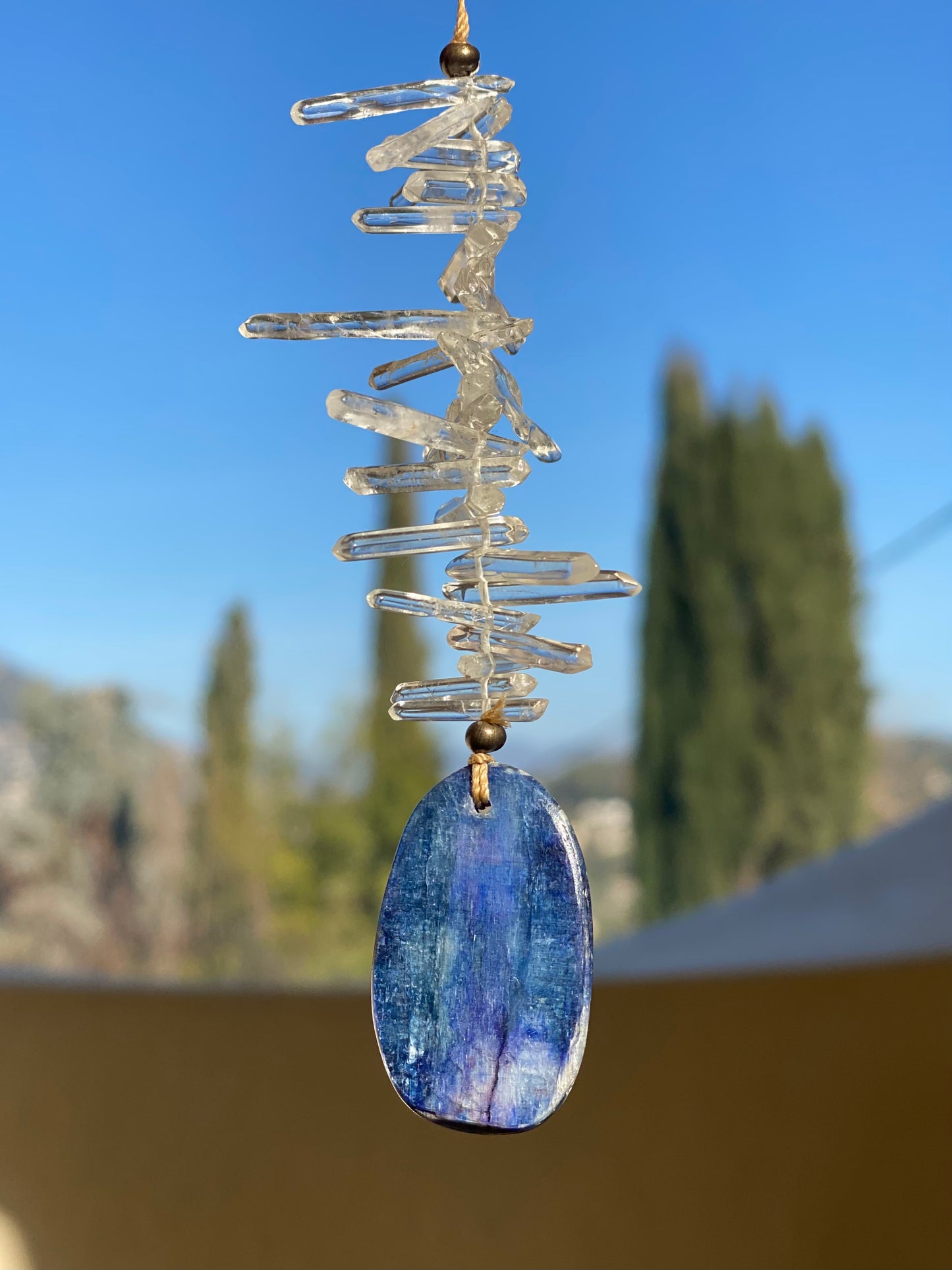 Kyanite Crystal Sun Catcher