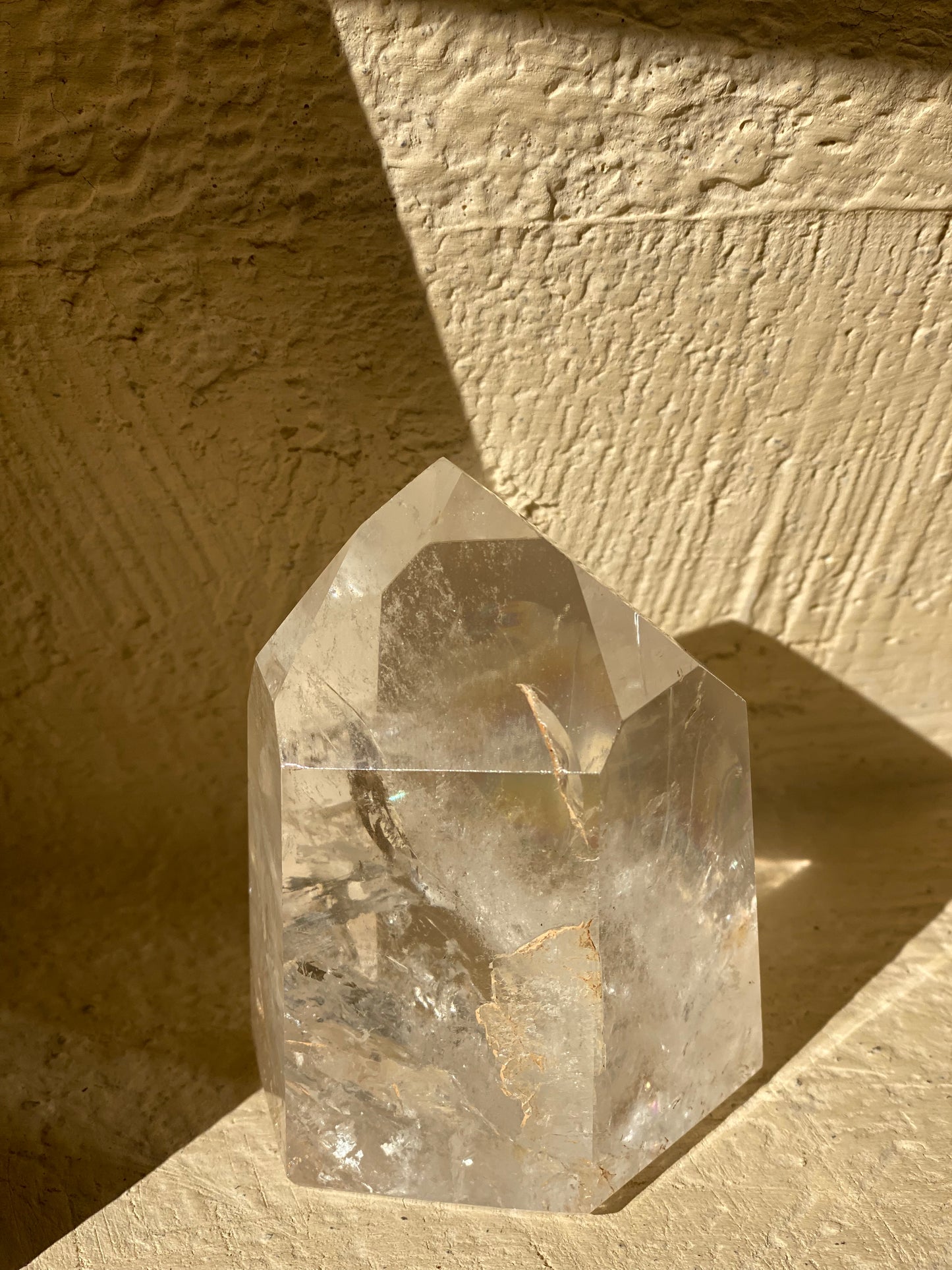 Pointe polie en cristal de quartz