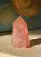 Grande pointe de quartz rose