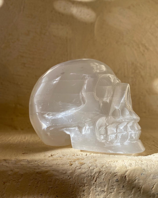 Selenite Skull