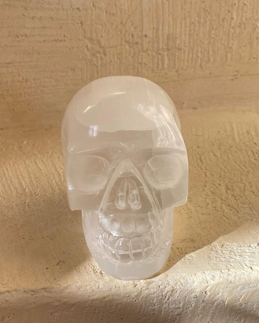 Selenite Skull