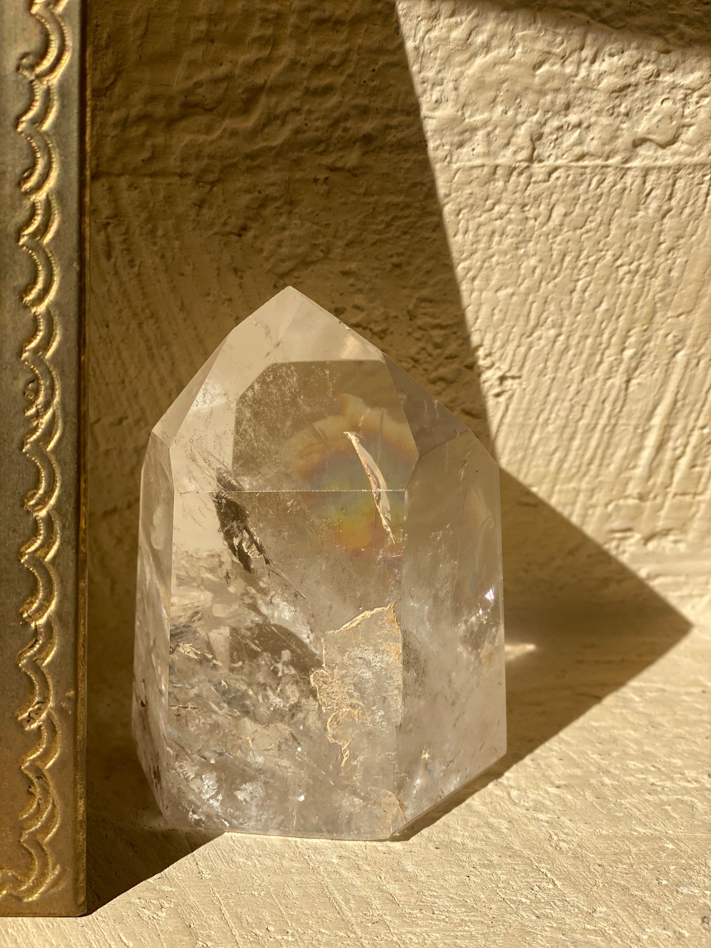 Pointe polie en cristal de quartz