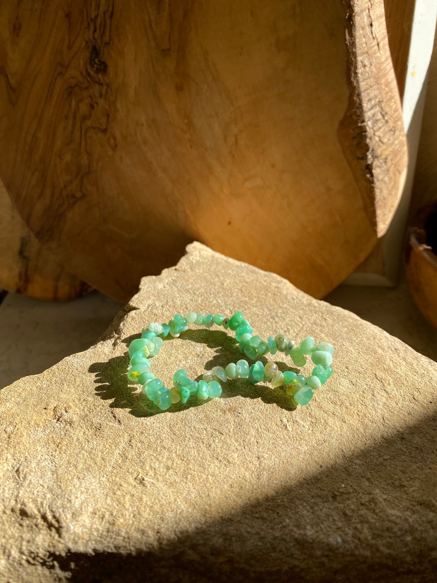 Simple Chrysoprase Bracelet