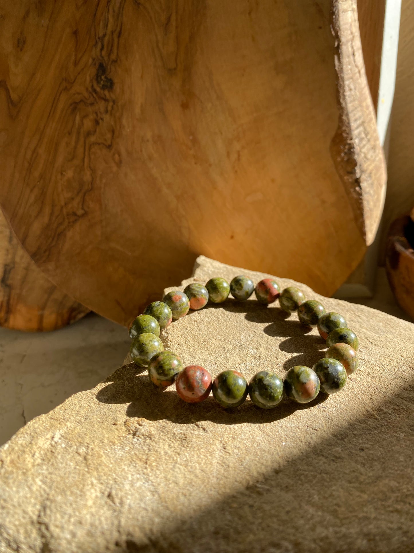 Simple Unakite Bracelet