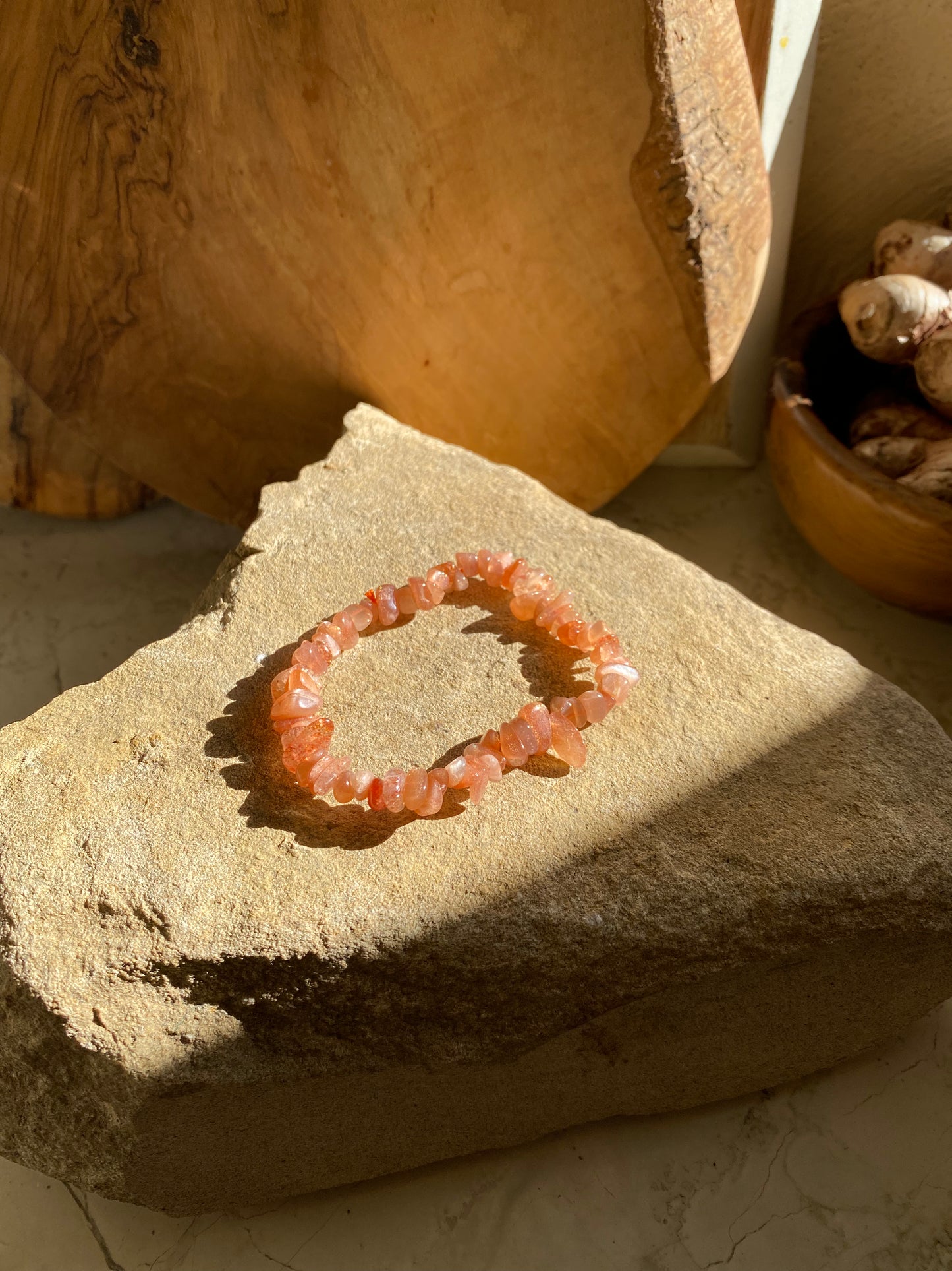 Simple Sunstone Bracelet