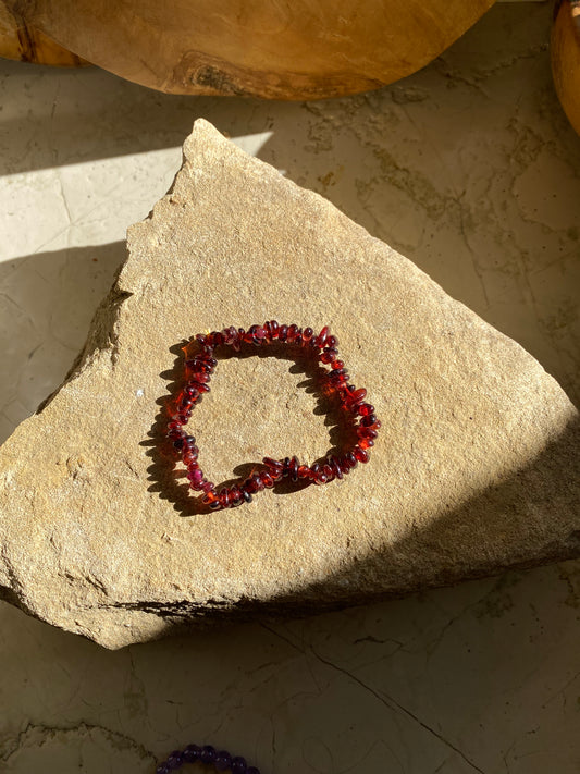 Simple Garnet Bracelet