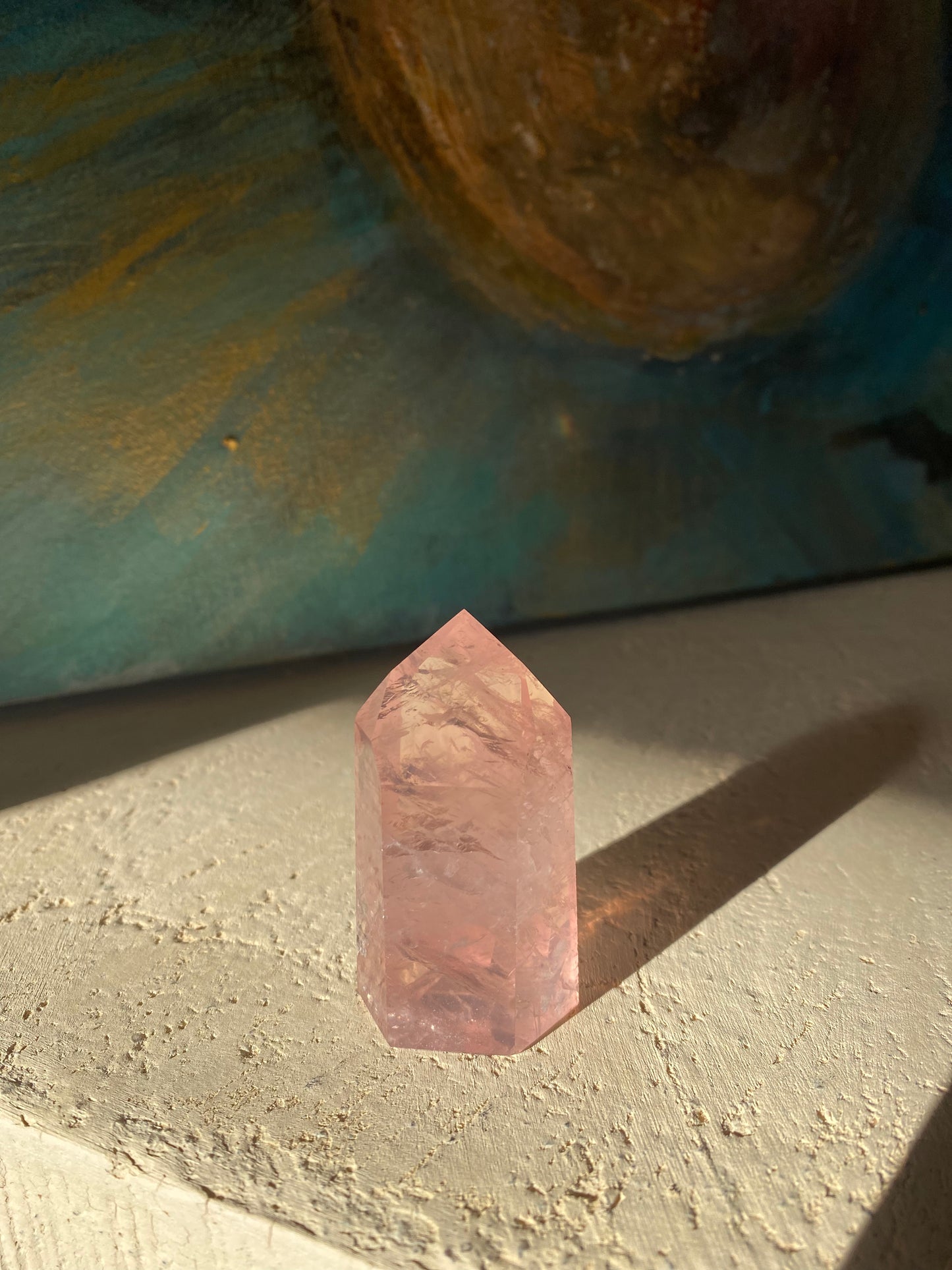 Petite pointe de quartz rose