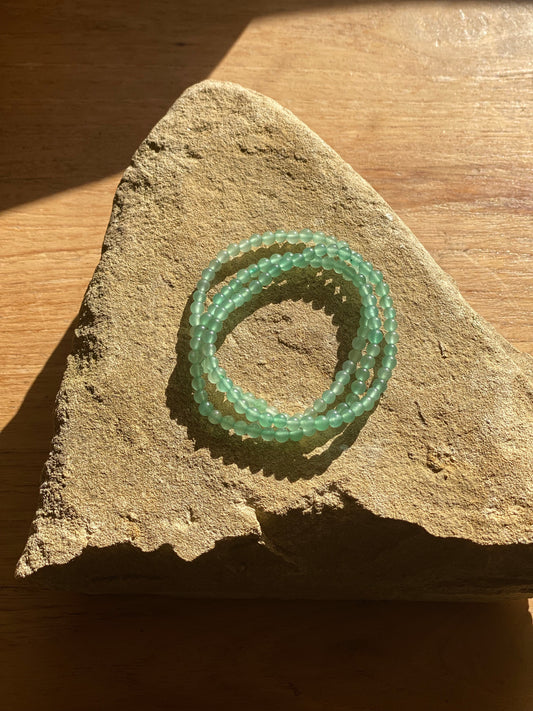 Simple Bundle of Three Green Aventurine Bracelets
