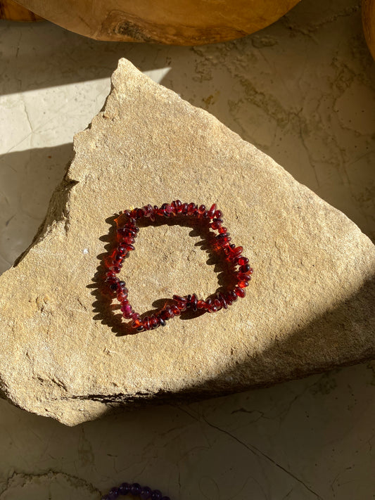 Simple Garnet Bracelet