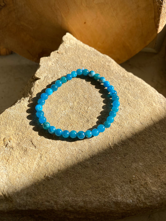 Simple Round Apatite Bracelet